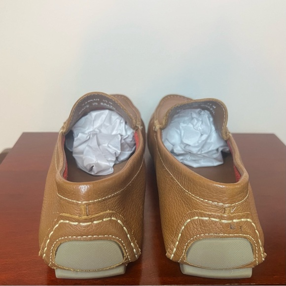 DONALD J PLINER Varran Leather Loafer Slip On Driving Shoes 11M Brown Cognac - Picture 5 of 8